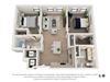 2Q Floor Plan 2Q Floor Plan at The Baxly, Georgia, 31401